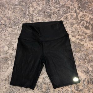 Alo black biker shorts